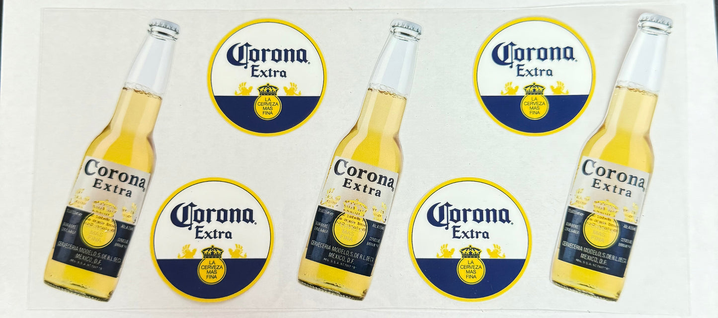 C580- (1PC) CORONA 16OZ UV DTF Transfer Wrap/Sticker for Cup/Tumbler