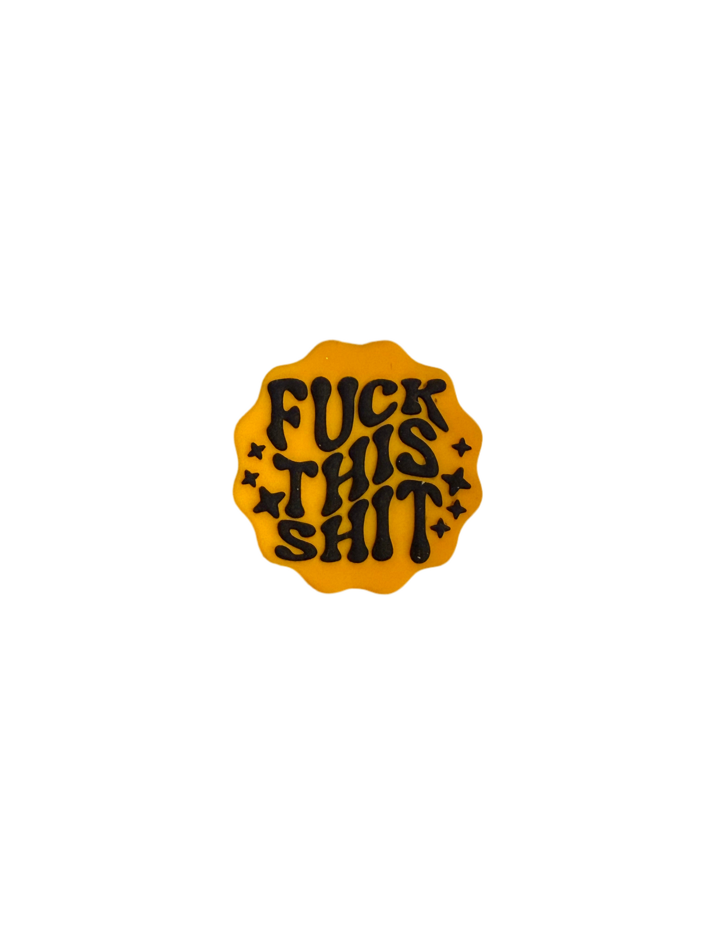 F/BW18- (1)PC 1.2" FU*K This SH!T Focal Bead for DIY Keychains, Wristlets, Cup Charms, Car Charms ETC