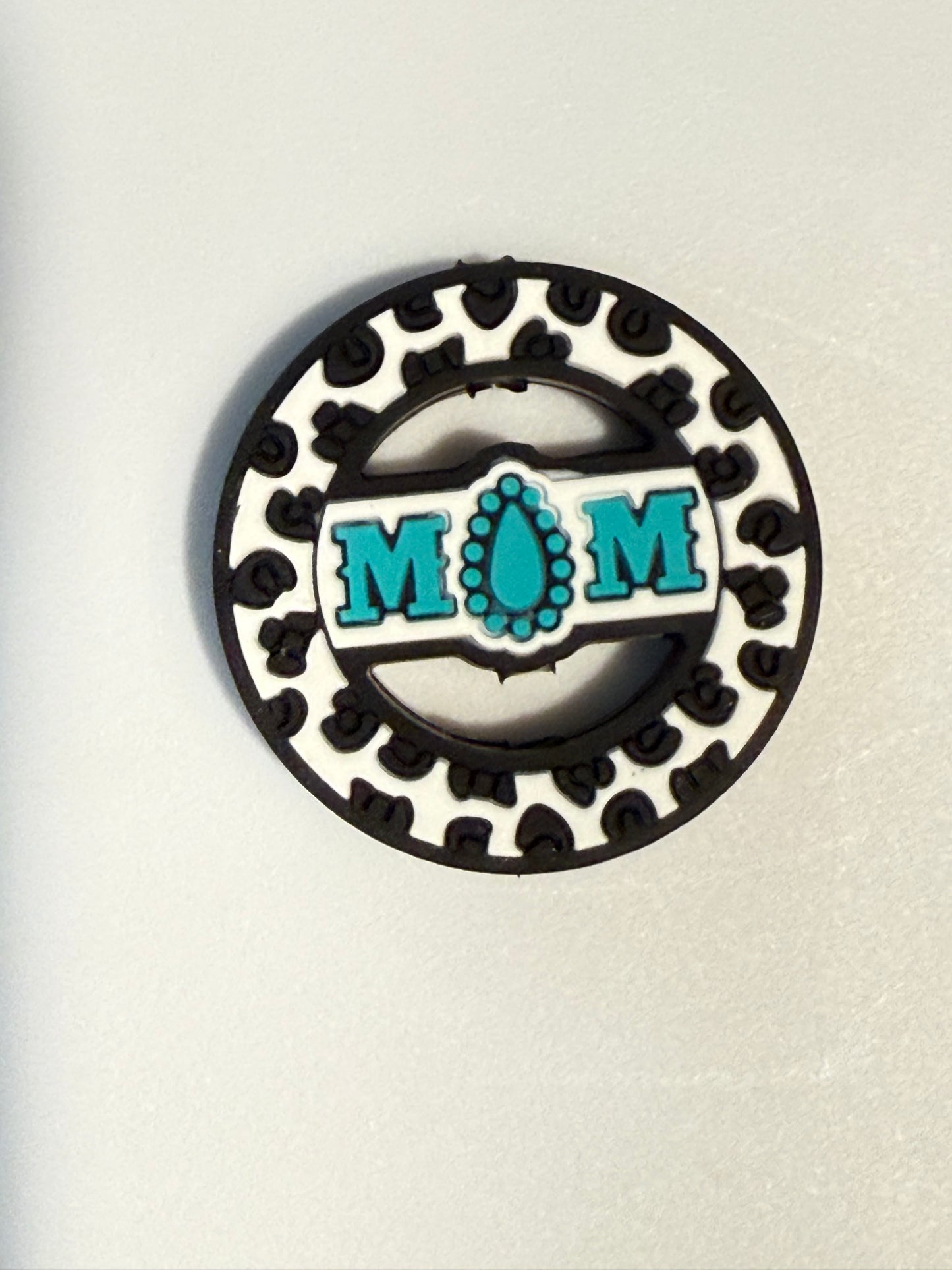 F/M25- (1)PC 1.2"Choose your color- MOM Focal Bead for DIY Keychains, Wristlets, Cup Charms, Car Charms ETC