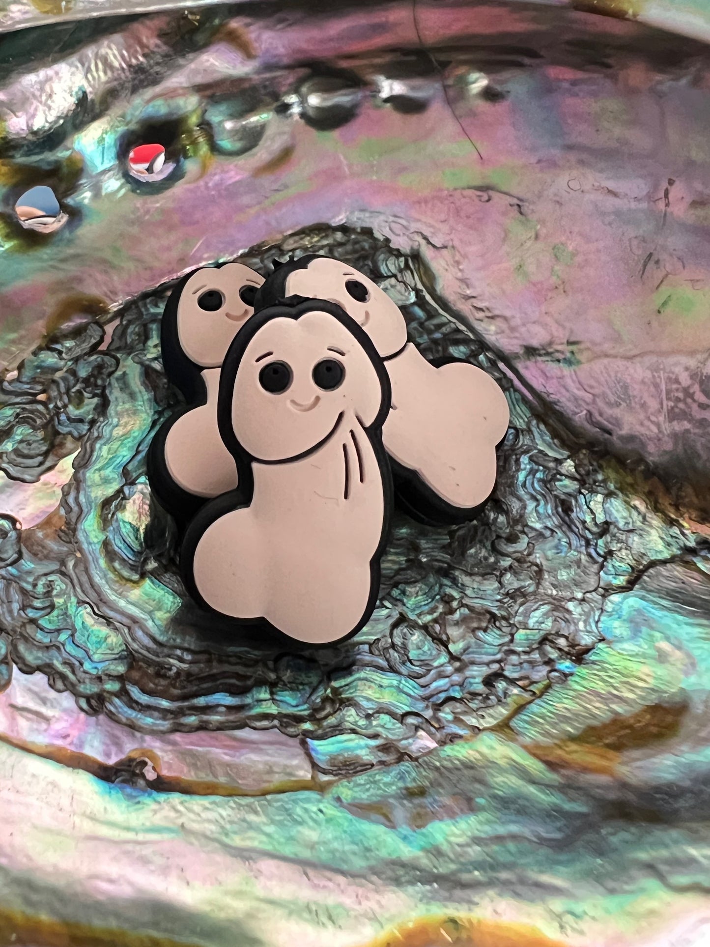 (1)PC- Dirty Adult Happy P*NIS Focal Bead image 0