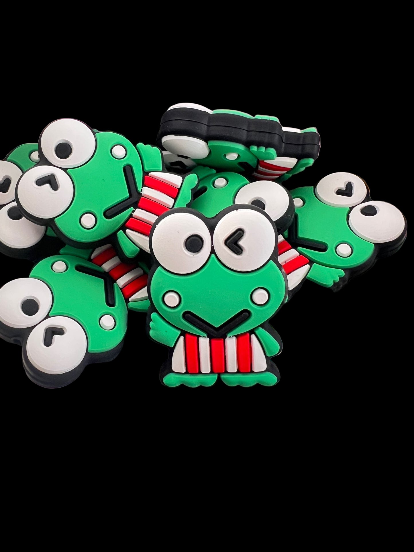 (1)PC- Kawaii Kerop Frog Focal Bead image 0