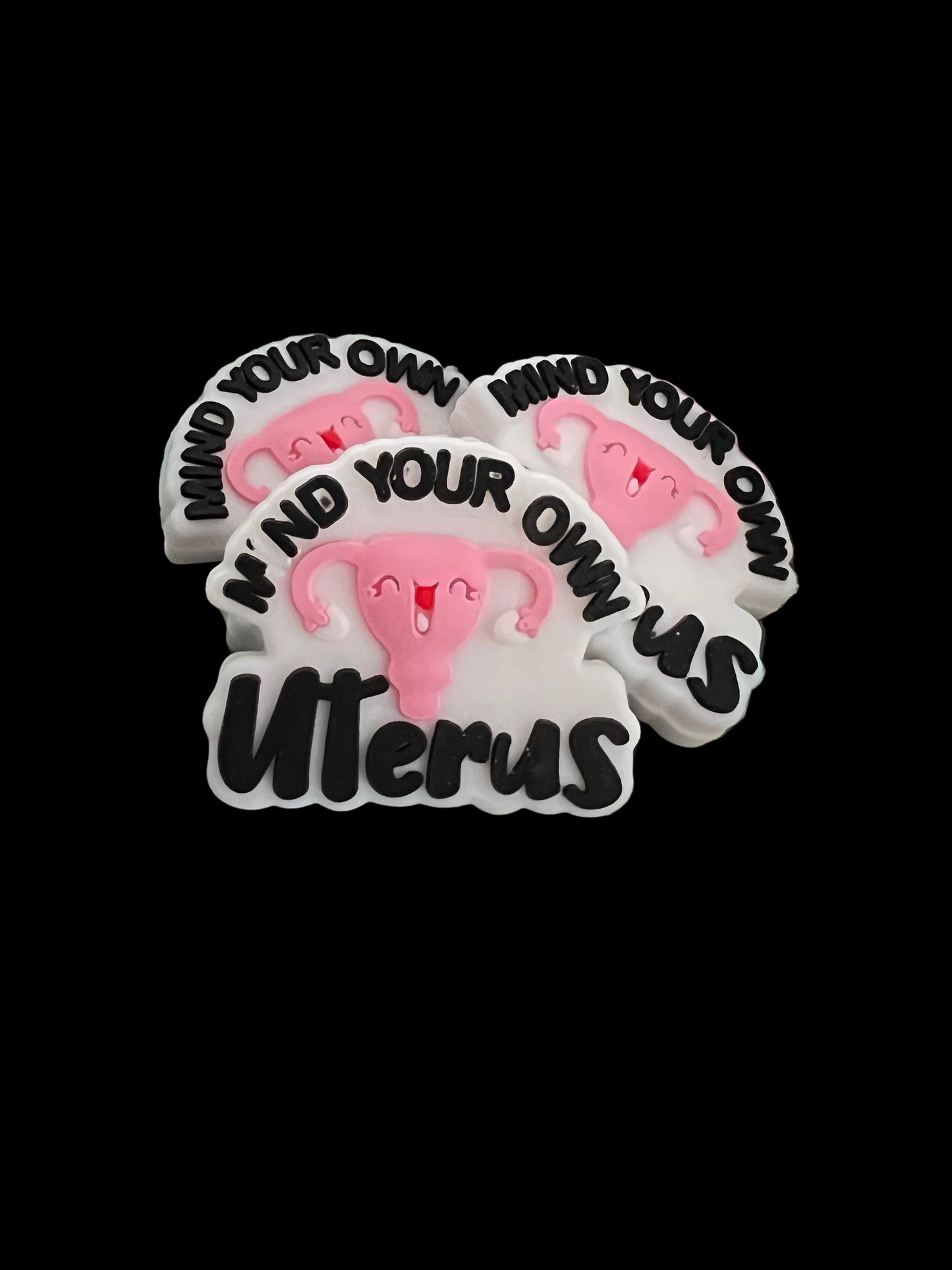 (1)PC- Mind Your Own Uterus Focal Bead image 0
