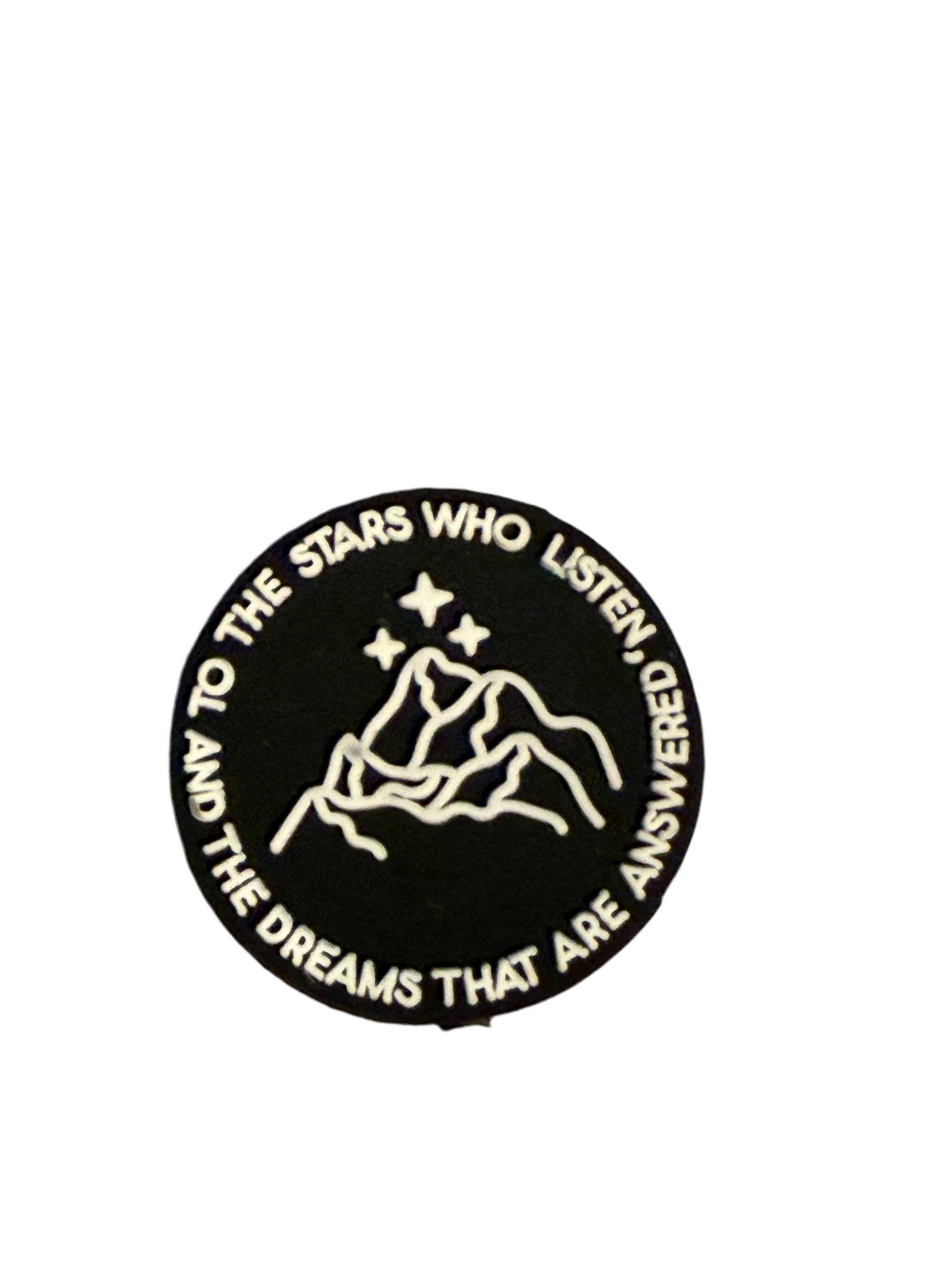 F/Q69 (1)PC 1.1" To the stars who listen, and the dreams that are answered Focal Bead for DIY Keychains, Wristlets, Cup Charms, Car Charms ETC