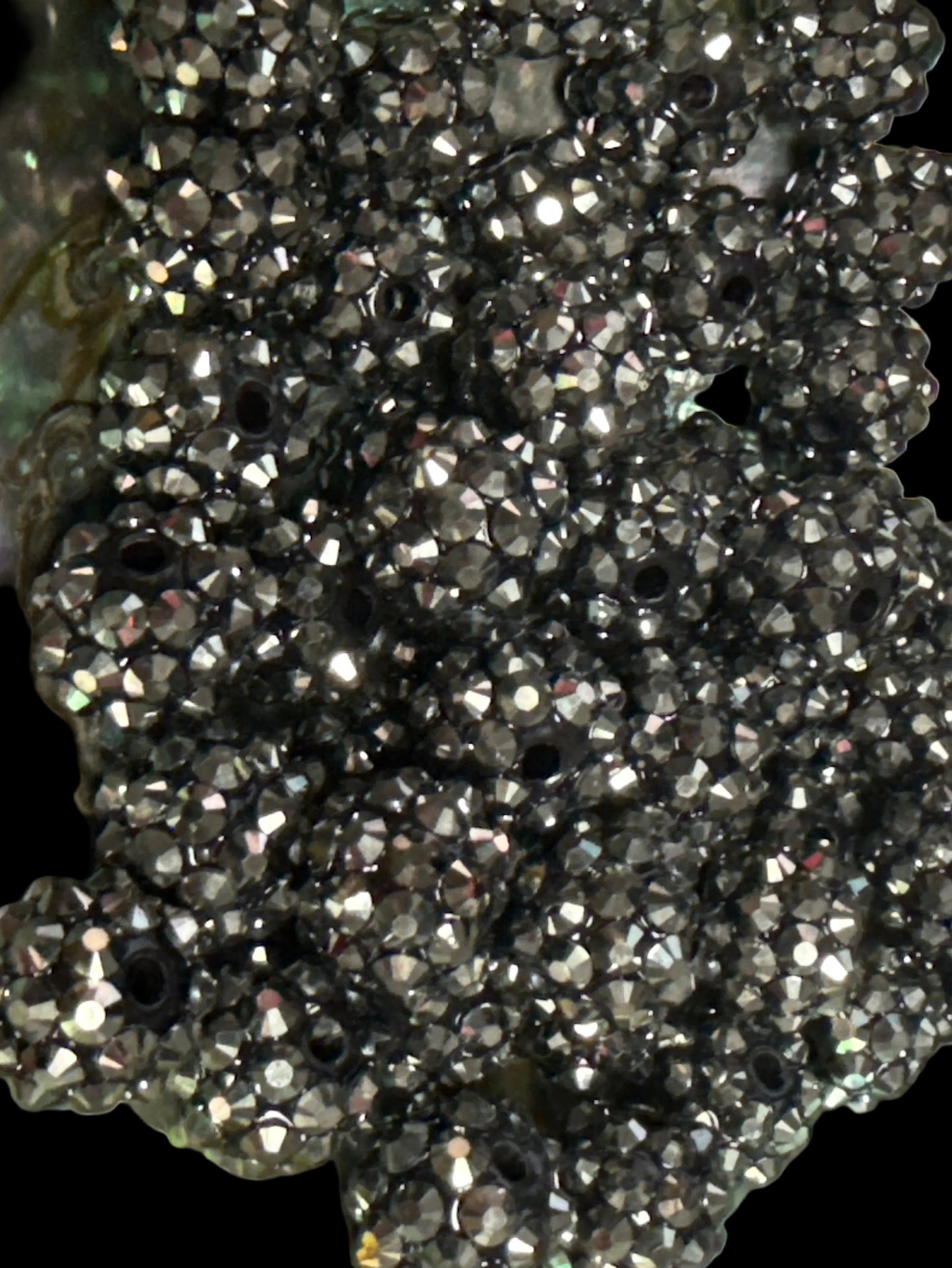 R167- (10PCS) 11mm CHARCOAL GRAY Acrylic Rhinestone Beads For DIY