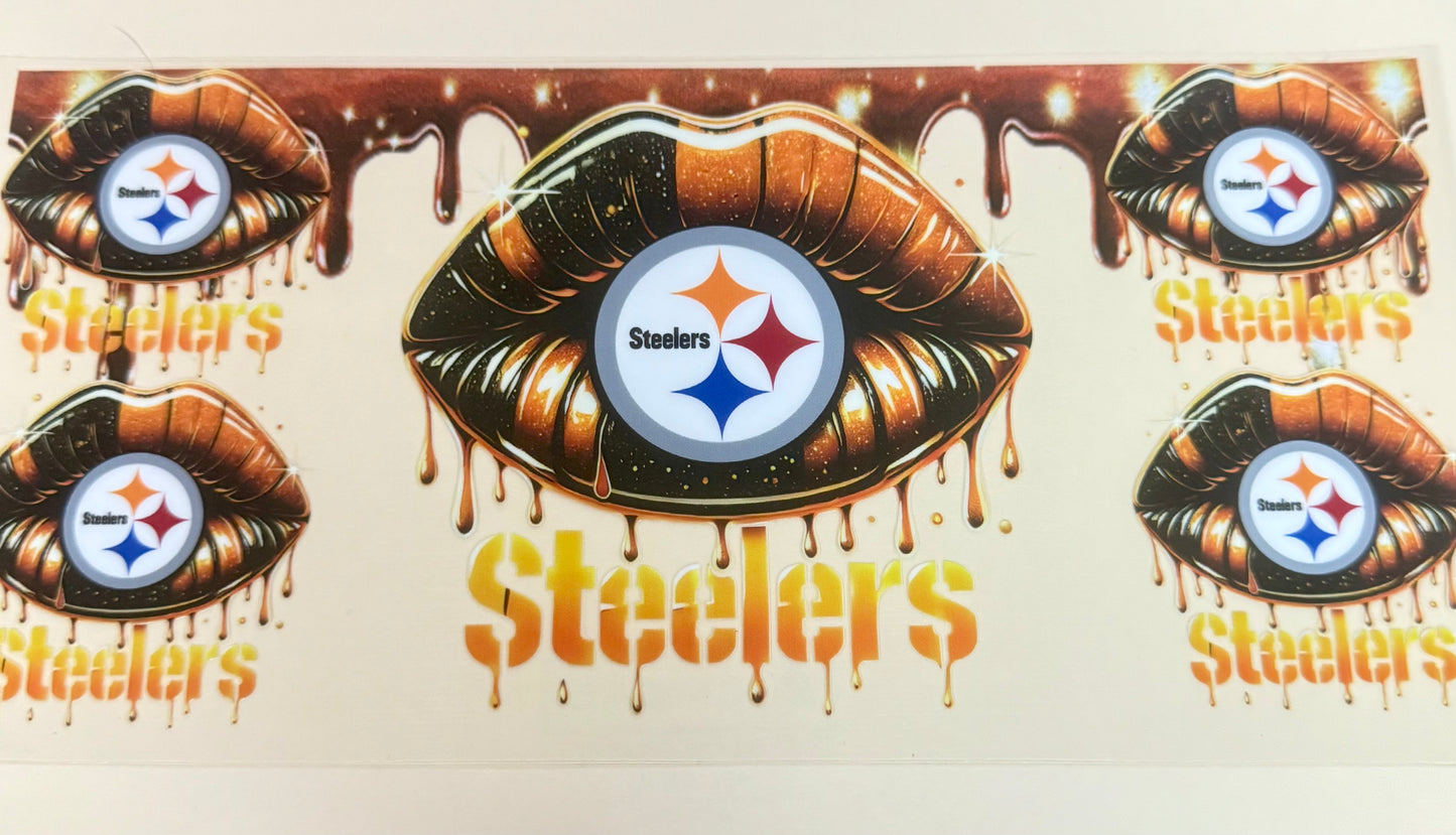 C336- (1PC) STEELERS 16OZ UV DTF Transfer Wrap/Sticker for Cup/Tumbler