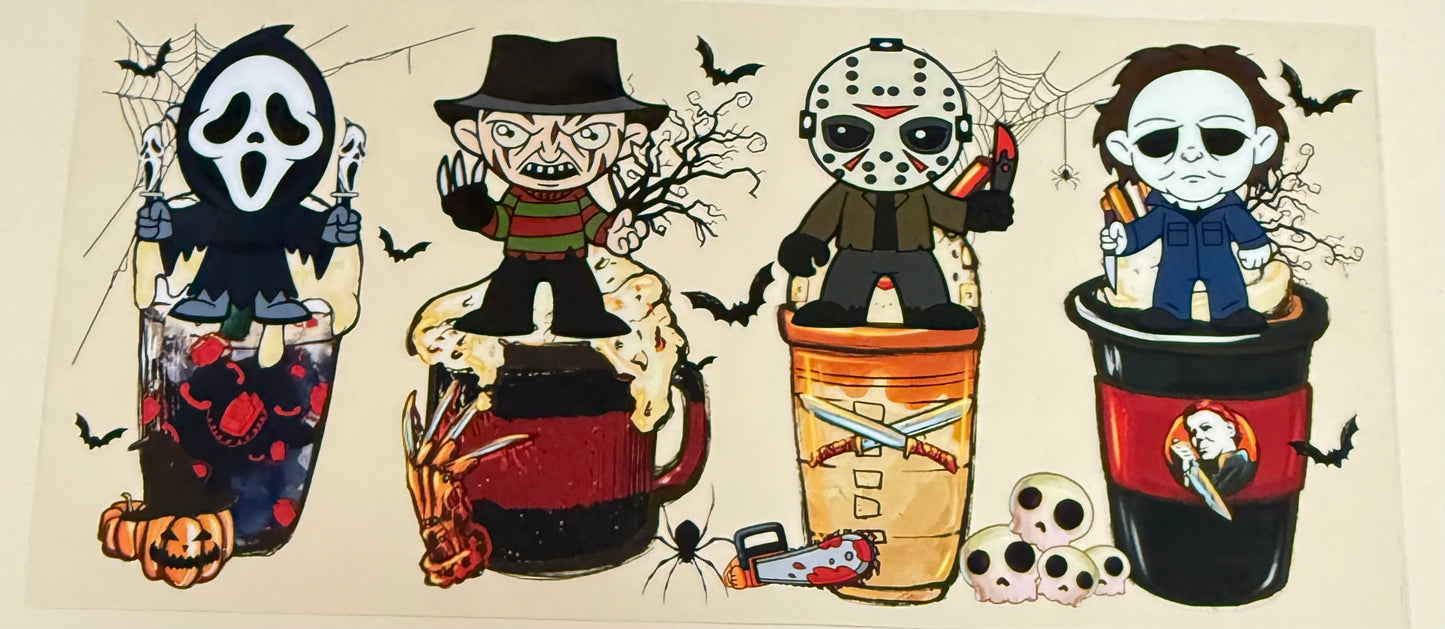 C461- (1PC) HALLOWEEN DRINKS 16OZ UV DTF Transfer Wrap/Sticker for Cup/Tumbler