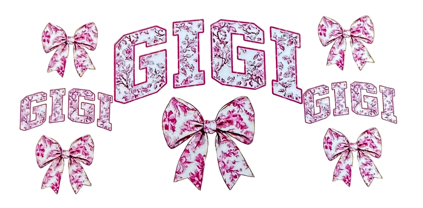 C270- (1PC) GIGI 16OZ UV DTF Transfer Wrap/Sticker for Cup/Tumbler