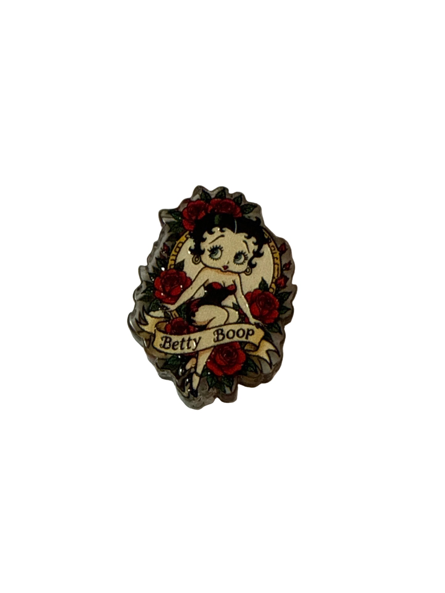 F/ACR27- (1)PC 1" Betty Boop Acrylic Focal Bead for DIY Pens, Keychains, Wristlets, Cup Charms, Car Charms ETC