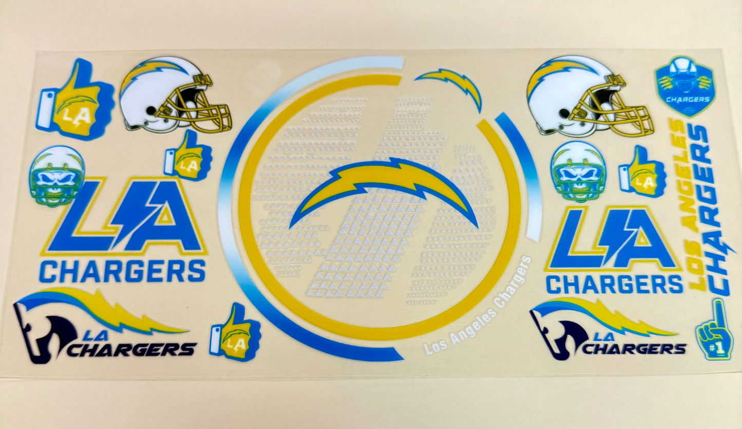 C314- (1PC) CHARGERS 16OZ UV DTF Transfer Wrap/Sticker for Cup/Tumbler