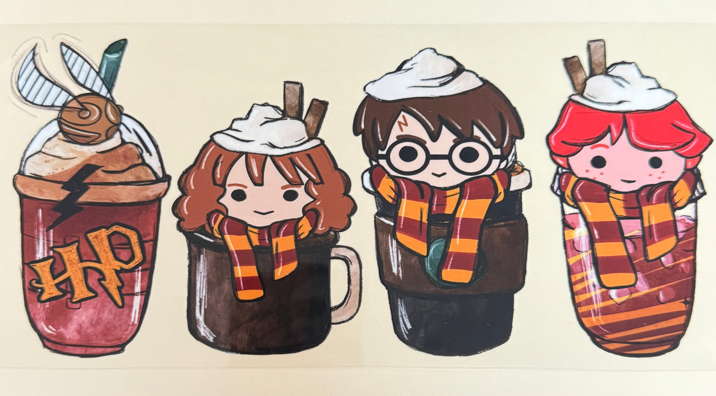 C353- (1PC) HARRY POTTER DRINKS 16OZ UV DTF Transfer Wrap/Sticker for Cup/Tumbler