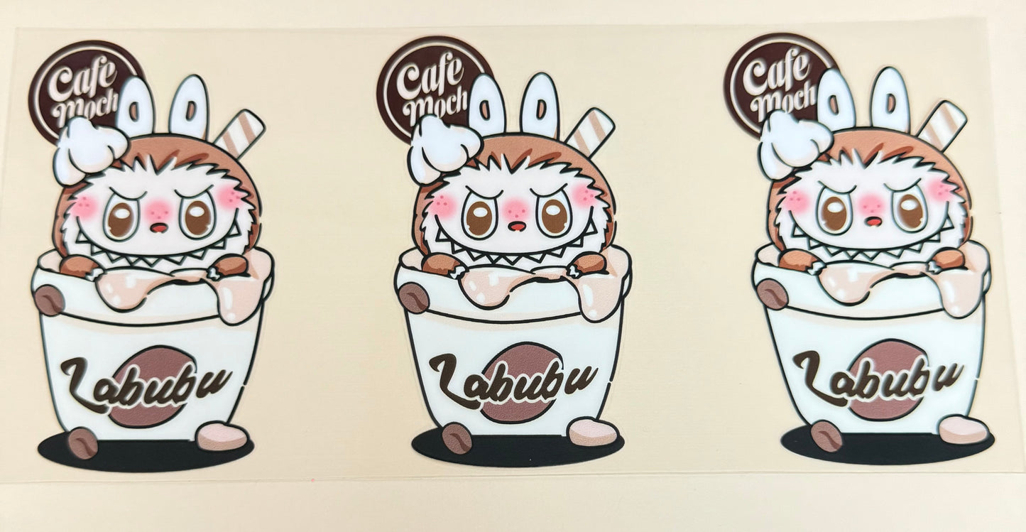 C384- (1PC) LABUBU 16OZ UV DTF Transfer Wrap/Sticker for Cup/Tumbler
