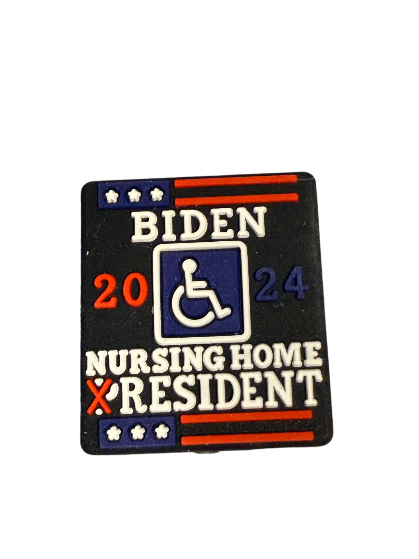 F/C61- (1)PC 1.1" B*DEN 2024 Nursing Home Resident Focal Bead for DIY Keychains, Wristlets, Cup Charms, Car Charms ETC