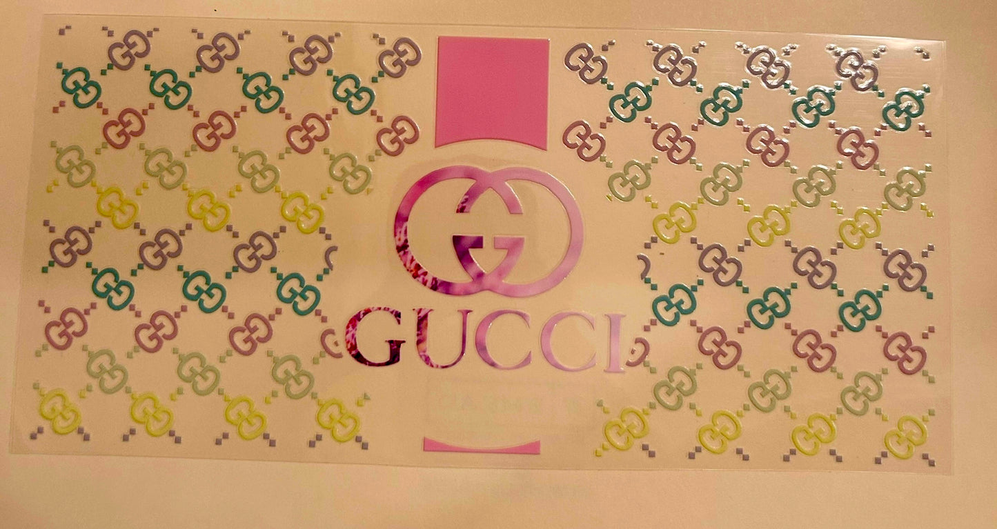 C102- (1PC) 16OZ UV DTF Transfer Wrap/Sticker for Cup/Tumbler