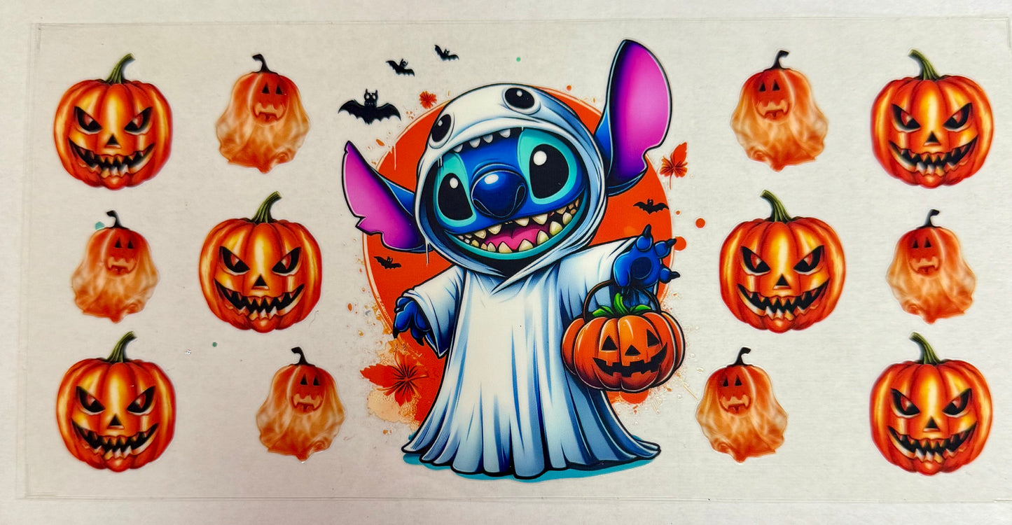 C557- (1PC) GHOST STITCH 16OZ UV DTF Transfer Wrap/Sticker for Cup/Tumbler