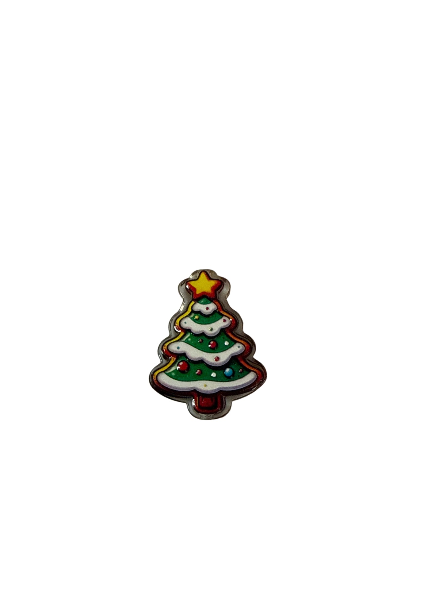 F/ACR23- (1)PC 1" Christmas Tree Acrylic Focal Bead for DIY Pens, Keychains, Wristlets, Cup Charms, Car Charms ETC