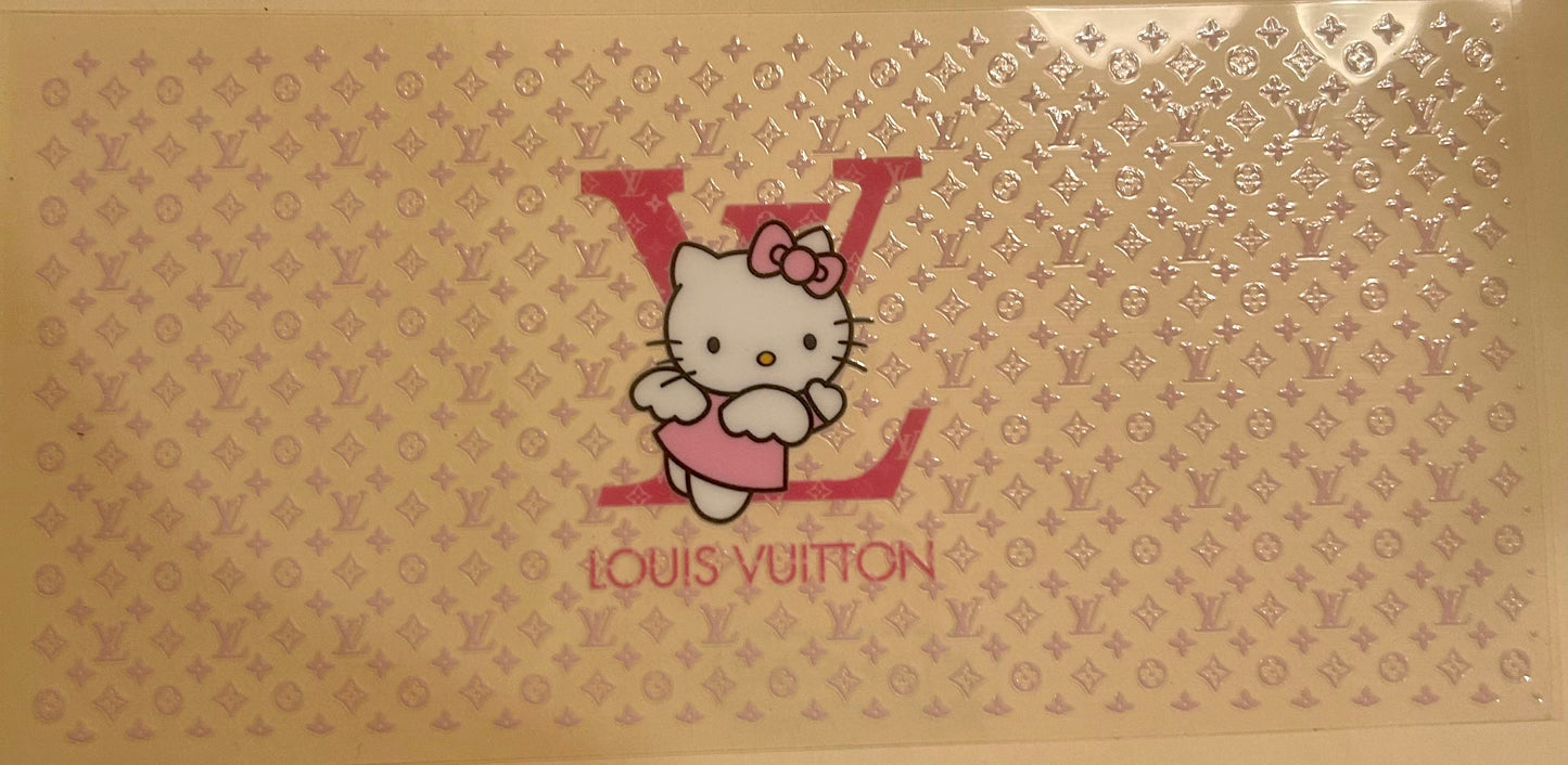 C87- (1PC) HK L/V 16OZ UV DTF Transfer Wrap/Sticker for Cup/Tumbler