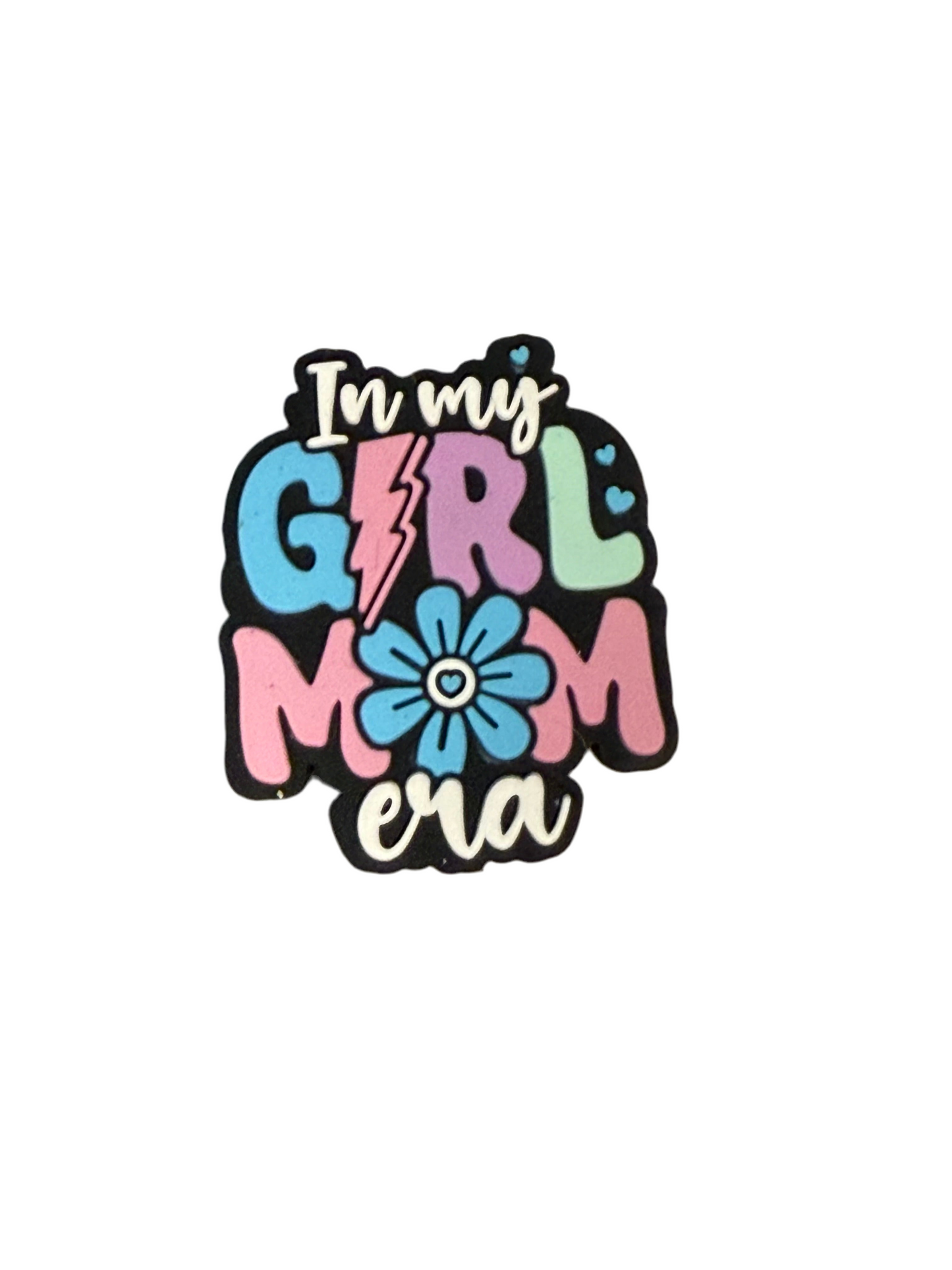 F/M24- (1)PC 1.1" In my GIRL MOM era Focal Bead for DIY Keychains, Wristlets, Cup Charms, Car Charms ETC