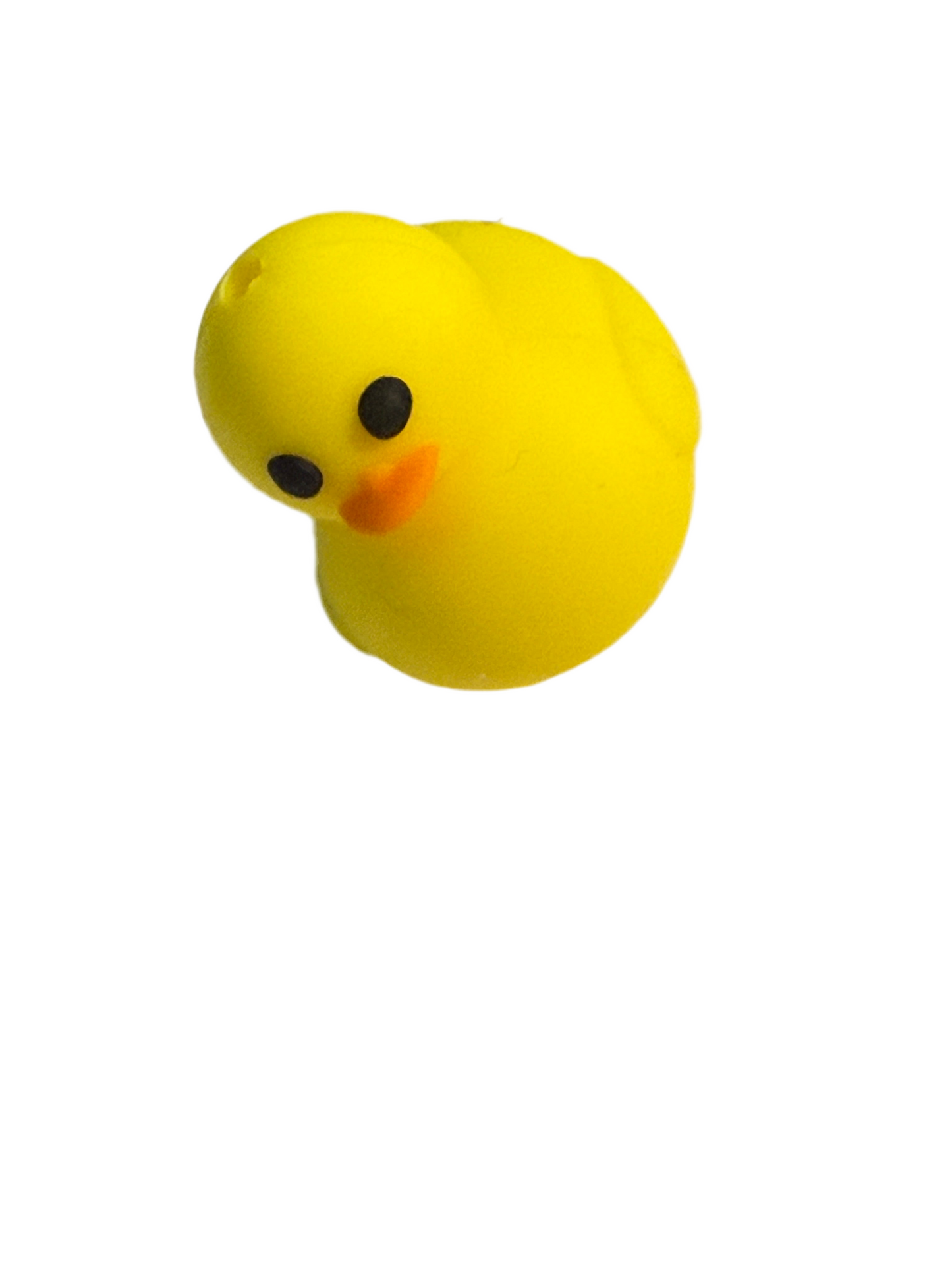 F/A44- (1)PC 1" 3D Rubber Duck Focal Bead for DIY Keychains, Wristlets, Cup Charms, Car Charms ETC