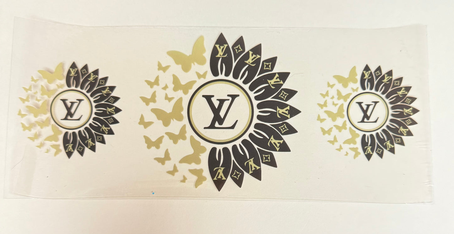 C528- (1PC) LV FASHION 16OZ UV DTF Transfer Wrap/Sticker for Cup/Tumbler
