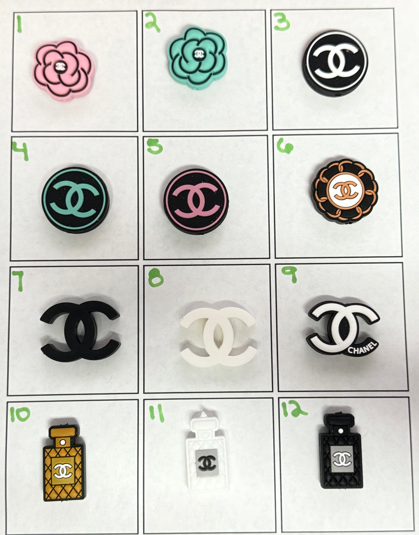 F/FASH-1 (1PC) Choose Your Color/Style Fashion C/C Focal Bead For DIY