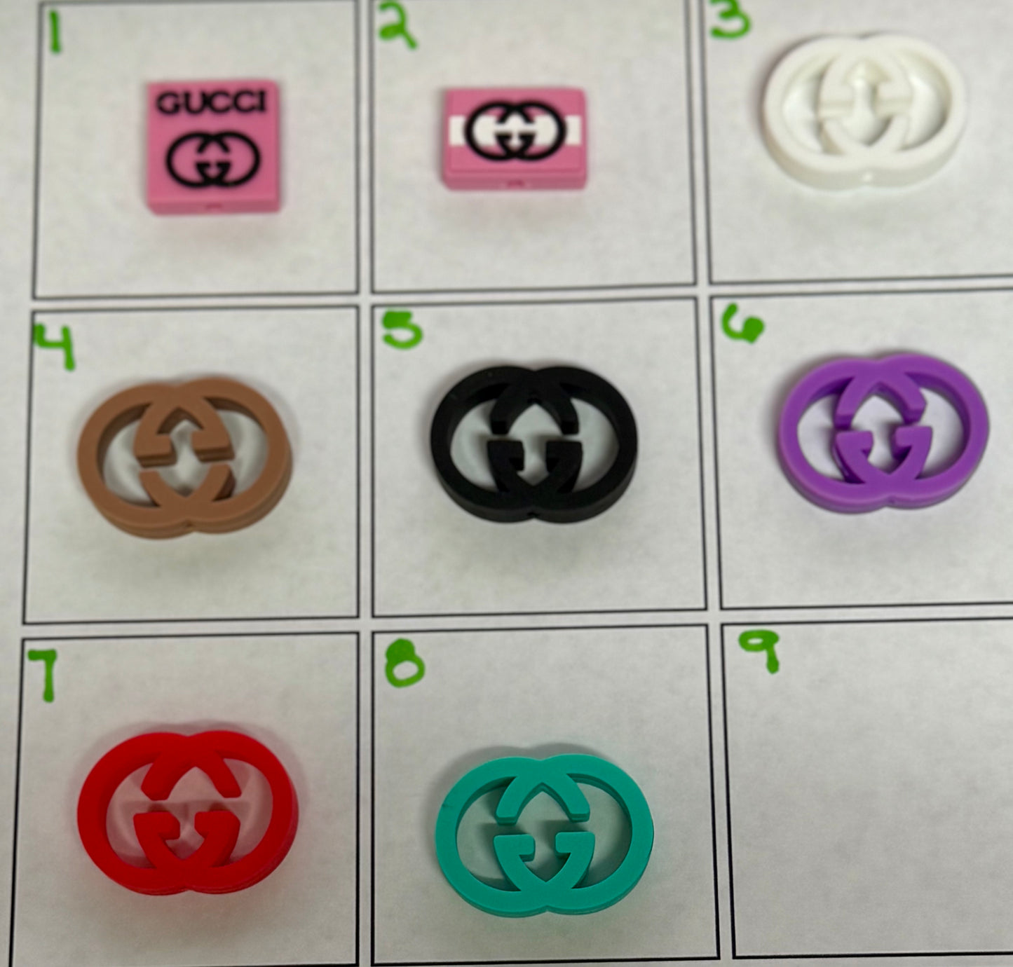 F/FASH-5 (1PC) Choose Your Color/Style Fashion GG Focal Bead For DIY