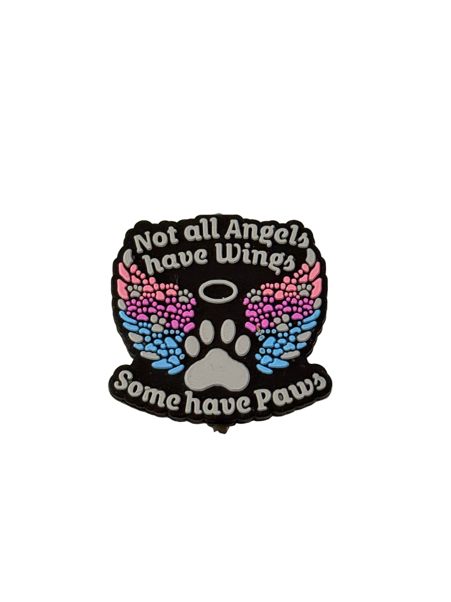 F/B46- (1)PC Not all Angels have wings some have Paws Focal Bead