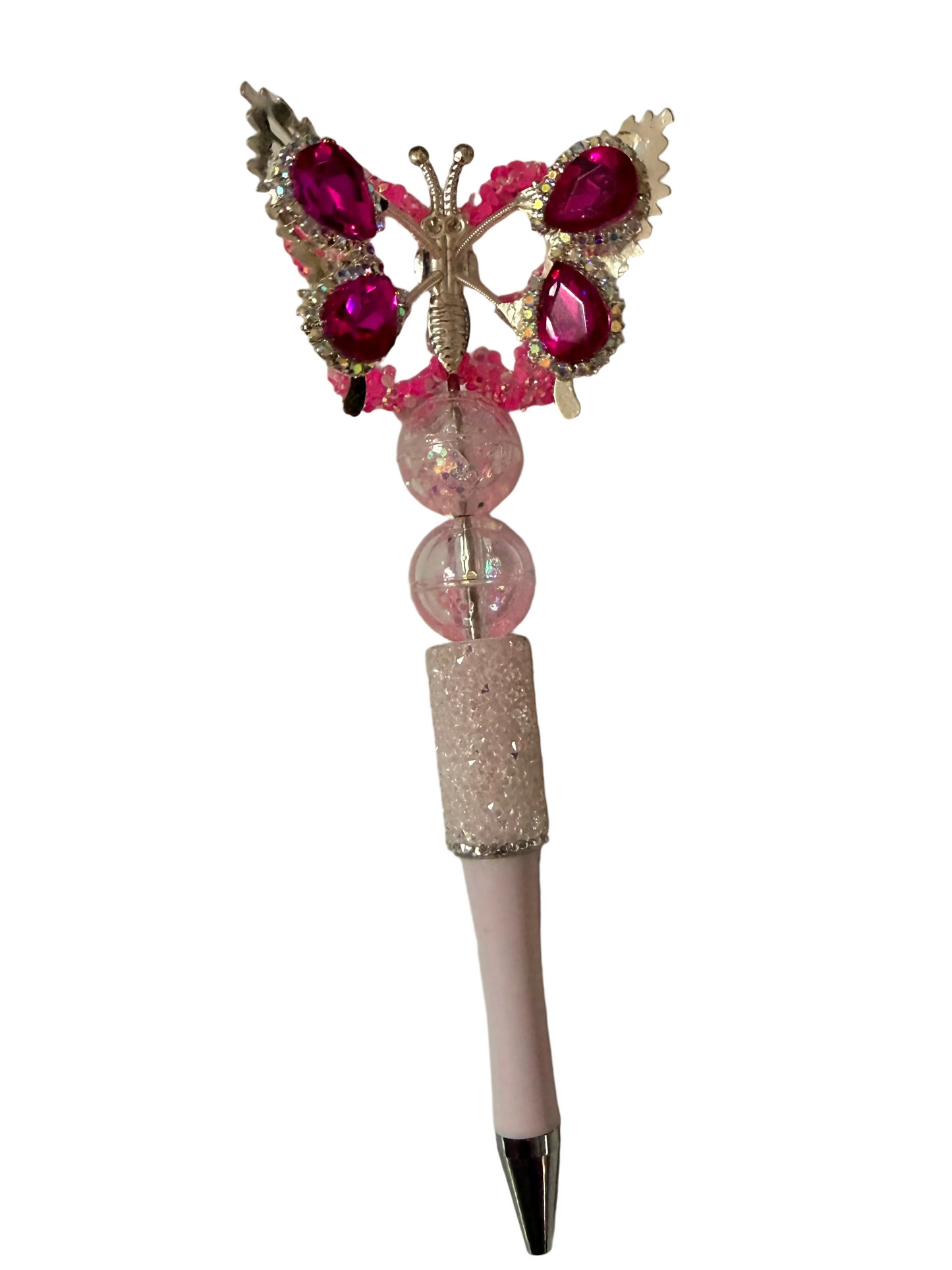 A16- (1PCS) CHOOSE YOUR NEON COLOR- 46mm STUNNING Rhinestone coated Butterlies With Moving Wings Beads for DIY