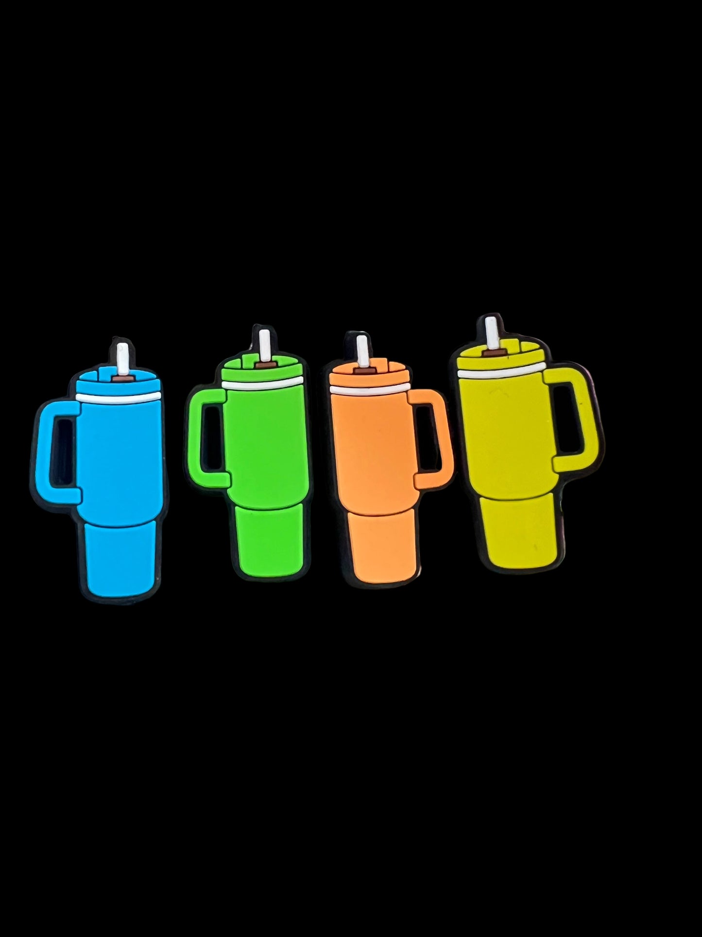 (1)PC- Choose Your Color- Blue/Green/Yellow/Orange Travel Tumbler Focal Bead image 0