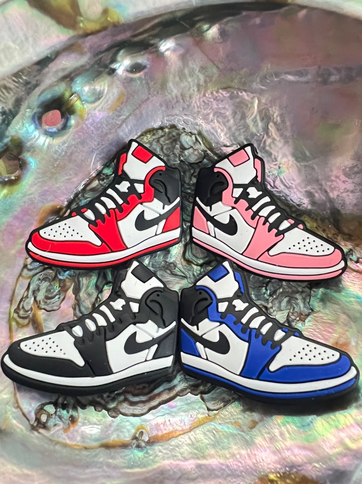 (1)PC- Choose your COLOR High-top Sneaker/Shoe Silicone Focal Bead image 0