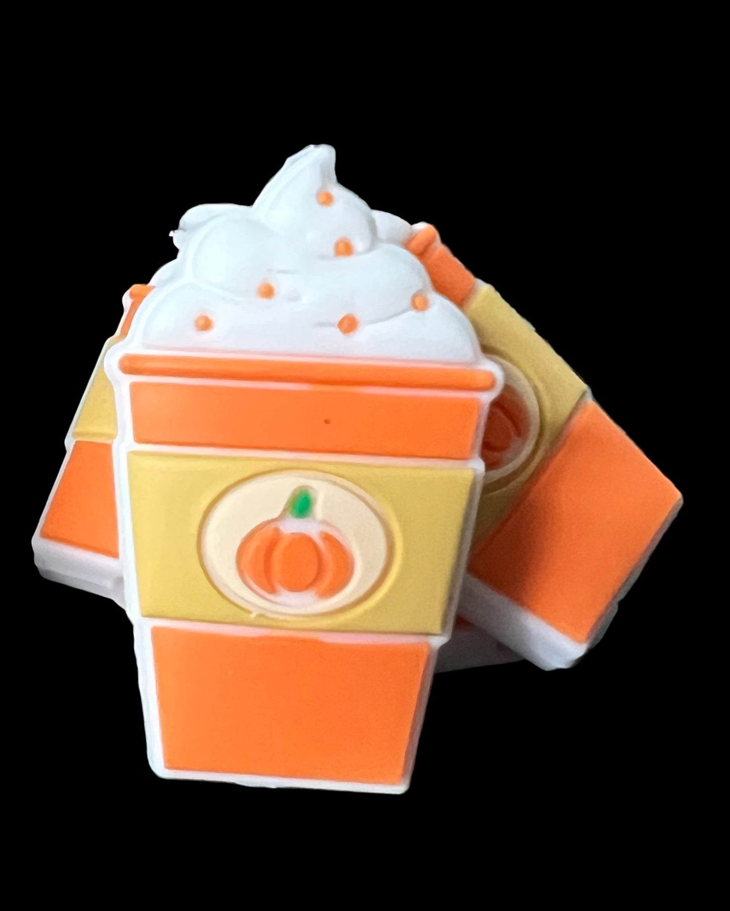 (1)PC- Pumpkin Spice Frappe Drink Focal Bead image 0