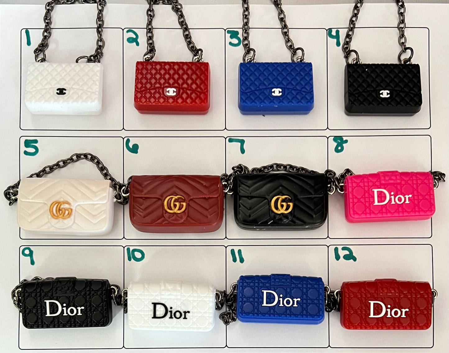 (1)PC- Choose Your Design, Colors, Fashion Doll Purse/Handbag image 0