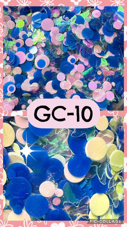 GC3-GC34 GLITTER COLORS