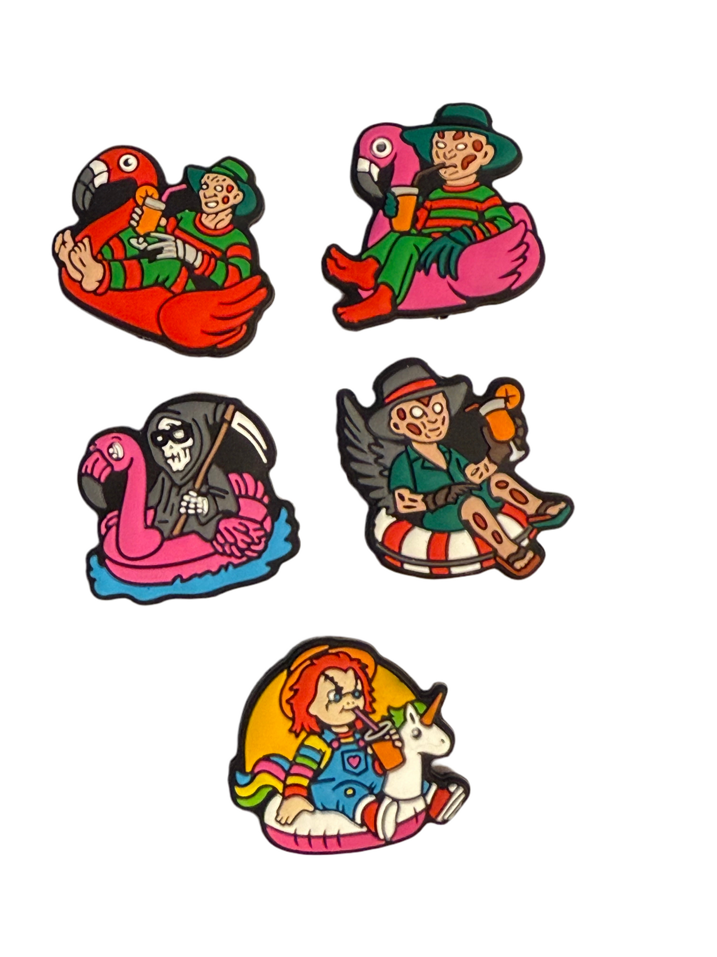 F/HAL26 (1)PC 1.2" Choose Your Style Scary Character Focal Bead for DIY Keychains, Wristlets, Cup Charms, Car Charms ETC