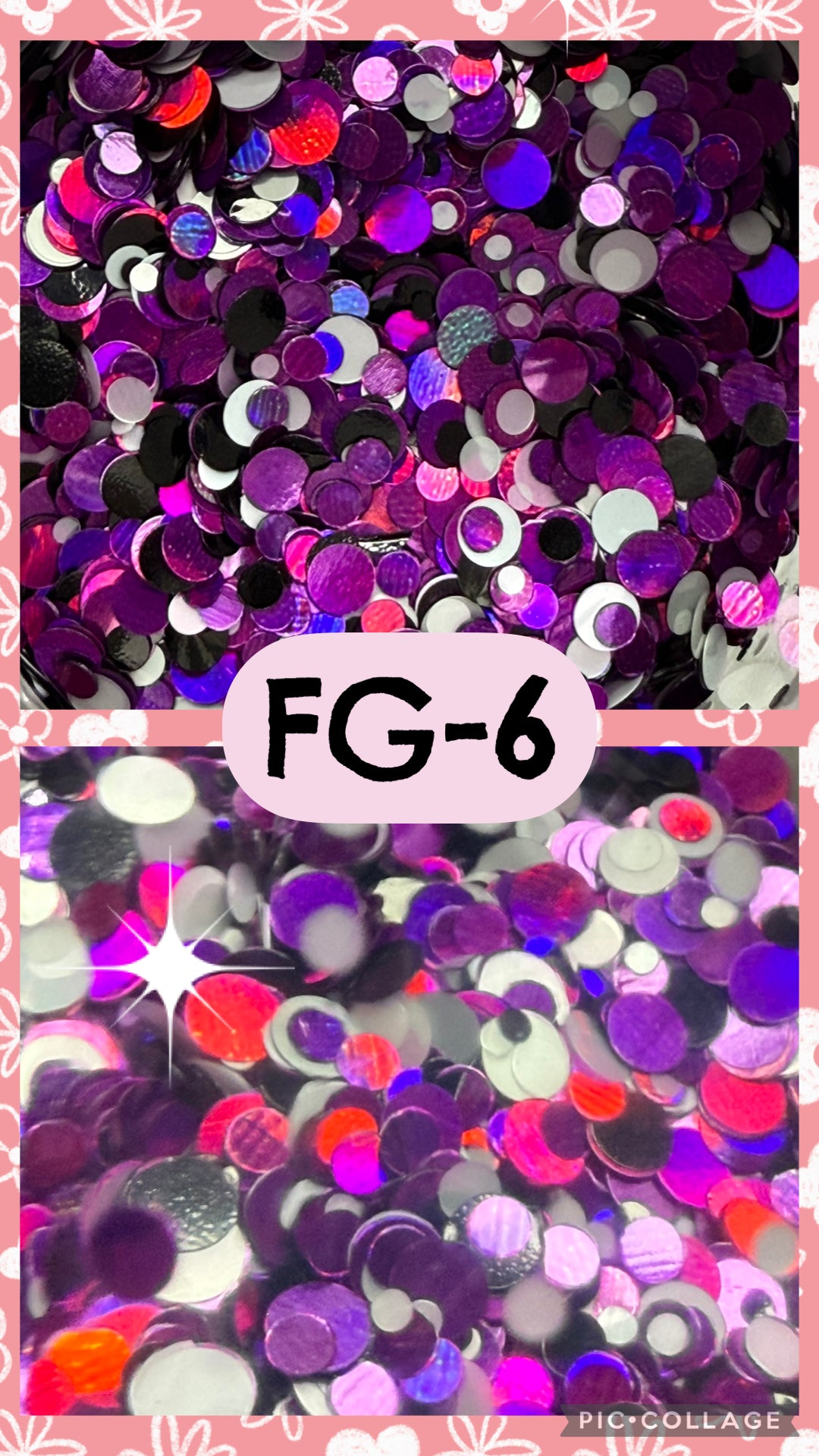 FG2-FG14 GLITTER COLORS