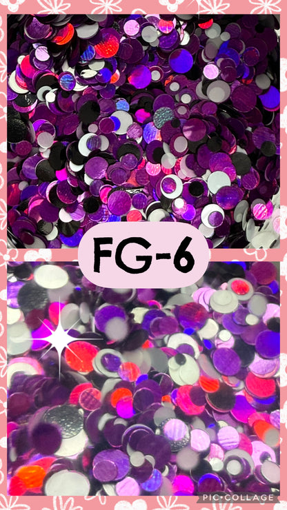 FG2-FG14 GLITTER COLORS