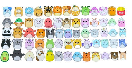 C366- (1PC) SQUISHMELLOWS 16OZ UV DTF Transfer Wrap/Sticker for Cup/Tumbler