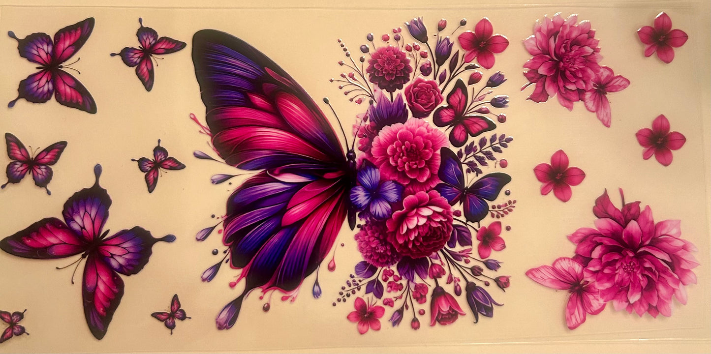 C148- (1PC) 16OZ UV DTF Transfer Wrap/Sticker for Cup/Tumbler