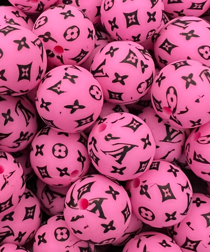 (1)PC- Choose Your Design, Colors, Round Silicone Beads image 5