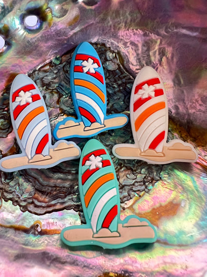 (1)PC- Choose your own SUMMER related Sandal/Surf Board/shell Focal Bead image 1