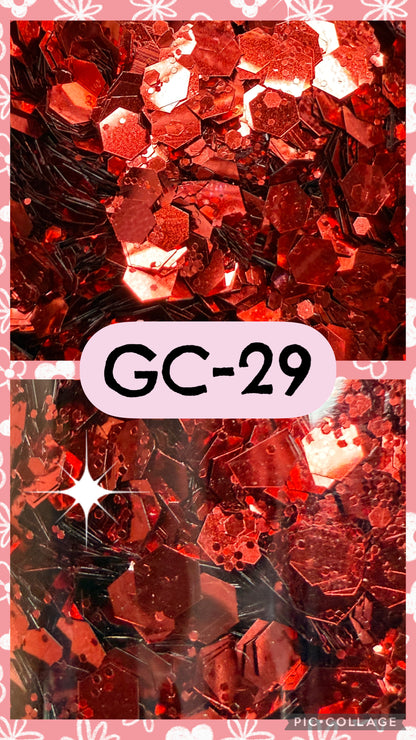GC3-GC34 GLITTER COLORS
