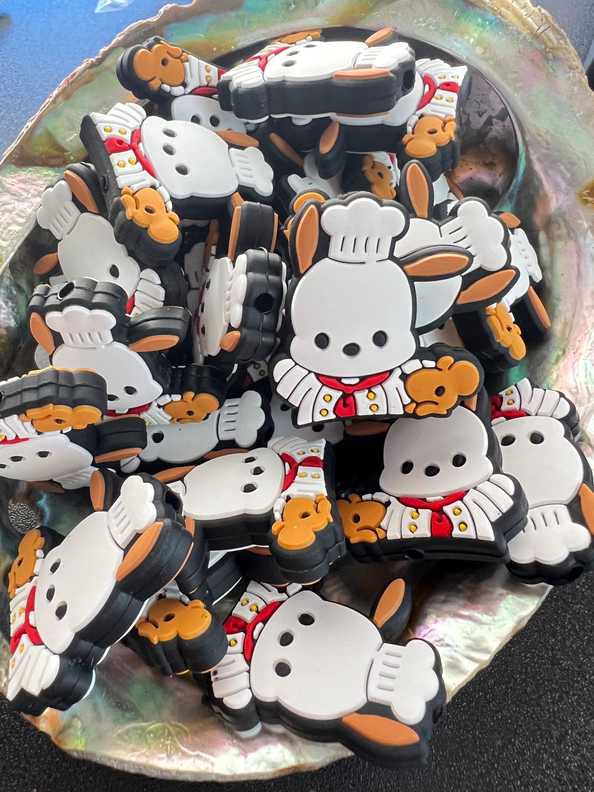 (1)PC- Kawaii Pocha Chef Focal Bead image 0