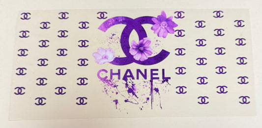 C524- (1PC) CC FASHION 16OZ UV DTF Transfer Wrap/Sticker for Cup/Tumbler