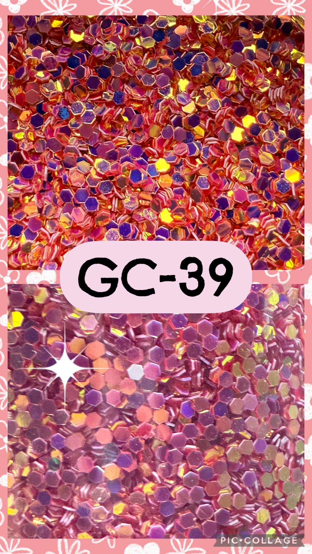 GC36-GC53 GLITTER COLORS