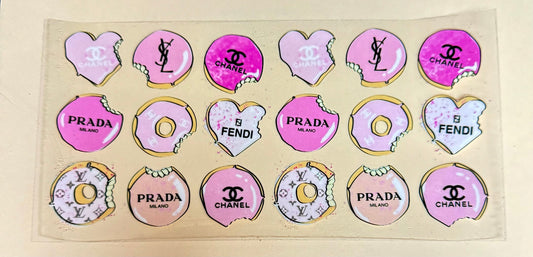 C526- (1PC) FASHION LOGOS 16OZ UV DTF Transfer Wrap/Sticker for Cup/Tumbler