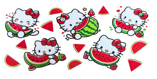 C373- (1PC) HELLO KITTY 16OZ UV DTF Transfer Wrap/Sticker for Cup/Tumbler