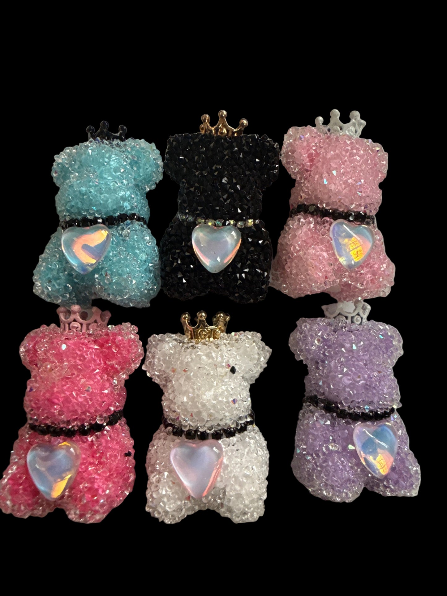 SUG5- (1PC) Choose Your Color/Design- 36MM Large Size Sugar Coated Bear Bead