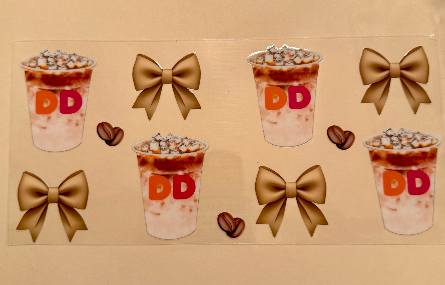 C242- (1PC) 16OZ UV DTF Transfer Wrap/Sticker for Cup/Tumbler