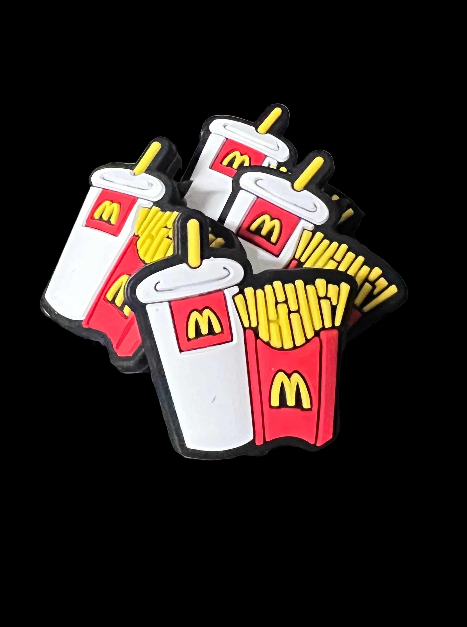 (1)PC- McD's Fast Food Drink & Fries Focal Bead image 0