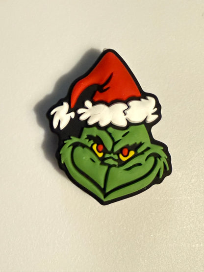 F/CHR4 (1)PC 1.1" Choose Your Style Christmas Green Guy Focal Bead for DIY Keychains, Wristlets, Cup Charms, Car Charms ETC