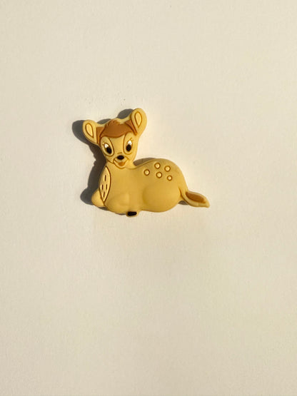 F/A30- (1)PC 1.2" Choose your color- Spotted Deer Focal Bead for DIY Keychains, Wristlets, Cup Charms, Car Charms ETC